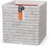 Capi europe Capi Nature Row NL 30x30x30cm vierkante plantenbak ivoor online kopen