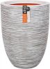 Capi Bloempot Nature Rib elegant laag 36x47 cm ivoorkleurig KOFI782 online kopen