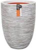 Capi Bloempot Nature Rib elegant laag 36x47 cm ivoorkleurig KOFI782 online kopen