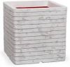 Capi europe Capi Nature Row NL 30x30x30cm vierkante plantenbak ivoor online kopen