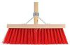 Talen Tools Bezem rood 41 cm met beugel en houten steel 140 cm online kopen