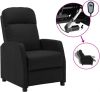 VidaXL Fauteuil verstelbaar elektrisch kunstleer zwart online kopen