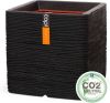 Capi europe Capi Nature Rib NL 41x41x41cm vierkante plantenbak zwart online kopen